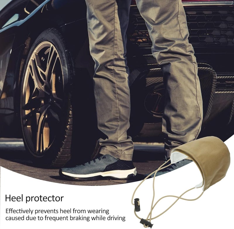PACKOVE Driving Shoe Heel Covers Driver Heel Protector Pad Unisex Shoe Heel Protective Cover Mat Driving Shoe Heel Protector - Image 5